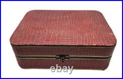 VTG Thorens Swiss Movement Music Vanity Box WithNail Tools Pink Ballerina- Works