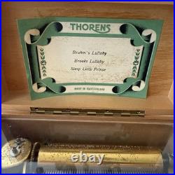 VTG Thorens Switzerland Music Box Lullabies Brahm's Brooks Sleep Little Prince