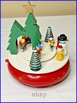 VTG Wendt & Kuhn Christmas Winter Procession Music Box Erzgebirge German Santa