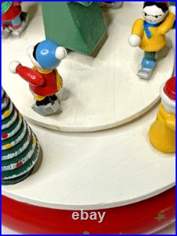 VTG Wendt & Kuhn Christmas Winter Procession Music Box Erzgebirge German Santa