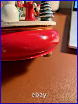 VTG Wendt & Kuhn Christmas Winter Procession Music Box Erzgebirge German Santa