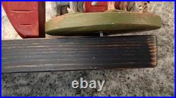 VTG. Wolf Creek Folk Art Eldora Iowa Wooden Noah's Ark Music Carousel 1980s Rare