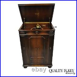 Victor Victrola Talking Machine Mahogany Credenza Model 22850 Record Player