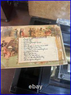 Victorian Era Swiss Cylinder Crank Music Box 19thC