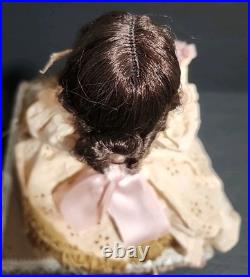Victorian Mechanical Automaton Girl Crying Bird Antique Wax Doll Music Box