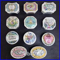 Vintage 11 pc Franklin Mint Porcelain Music Boxes Melodies Of Love Collection