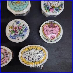 Vintage 11 pc Franklin Mint Porcelain Music Boxes Melodies Of Love Collection