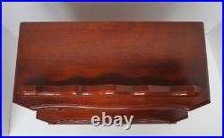 Vintage 14.5 in. Wooden Musical Jewelry Box Working Wind up Fuji Japan working