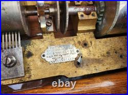 Vintage 1800's Swiss Oak Music Box (Parts or Restoration)