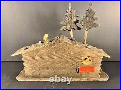 Vintage 1950s Reuge Manger Scene with Silent Night Music Box WORKS! MCM