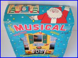 Vintage 1960's Yuletide Musical House With Box Christmas Wall Decor, Japan, Works