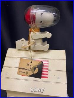 Vintage 1969 Peanuts Astronaut Snoopy Music Box Fly Me to The Moon Working 8.5
