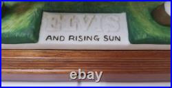 Vintage 1984 Elvis Presley And Rising Sun Full Size Music Box Decanter Empty Vintage 1984 Elvis Presley And Rising Sun Full Size Music Box Decanter Empty