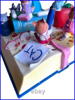 Vintage 1989 Enesco Multi-Action Musical Box Mitey-Nice Mouse Schoolhouse NIB