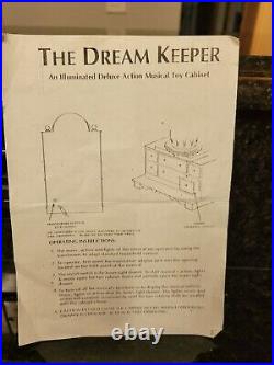 Vintage 1989 Enesco The Dream Keeper Music Box TESTED WORKS! Orig Box +Adaptor