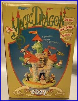 Vintage 1991 Enesco Puff the Magic Dragon Multi-Action Music Box #572772