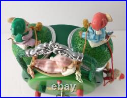 Vintage 1991 Enesco TIME FOR CHRISTMAS Animated Mice Music Box SILVER BELLS Rare