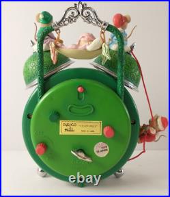 Vintage 1991 Enesco TIME FOR CHRISTMAS Animated Mice Music Box SILVER BELLS Rare