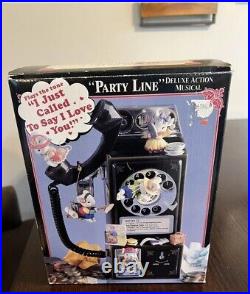 Vintage 1992 Enesco Party Line Deluxe Action Musical Telephone