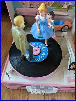 Vintage 1993 Enesco Barbie Let's Go To The Hop Action Music Box