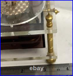 Vintage 60s Waco Ballerina Tuxedo Couple Dancing Dome Wind-Up Acrylic Music Box