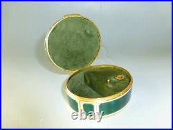Vintage 80s Swiss Reuge Guilloche Enamel Musical Jewelry Box (Watch The Video)