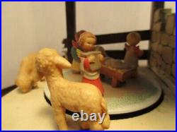 Vintage Anri Music Box Plays Joy To The World Nativity Carousel Scene Movement