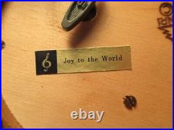 Vintage Anri Music Box Plays Joy To The World Nativity Carousel Scene Movement