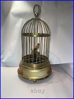 Vintage/Antique Bird Cage Mechanical Automaton/Automata