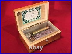 Vintage Antique Swiss Cylinder Music Box, With Large Movement