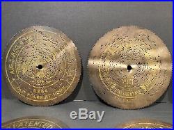 Vintage Antique Symphonion Music Box With 9 Discs Extremely Rare One Of A Kind