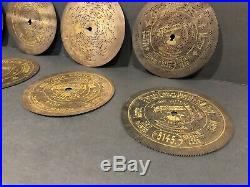 Vintage Antique Symphonion Music Box With 9 Discs Extremely Rare One Of A Kind