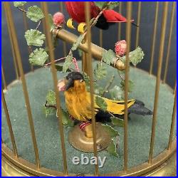 Vintage Antique Wind Up Music Bird In Cage Germany Needs Repair Vintage Antique Wind Up Music Bird In Cage Germany Needs Repair