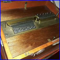 Vintage Antique symphonium disk music box 1890s Plays and looks great! BIN $1500
