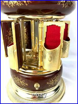 Vintage Automation 15 Mechanical Carousel Music Box Cigarette Dispenser Italy
