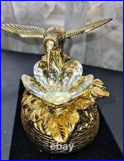 Vintage Automation Hummingbird Metal Music Box Mechanical Wind Up Vintage Automation Hummingbird Metal Music Box Mechanical Wind Up