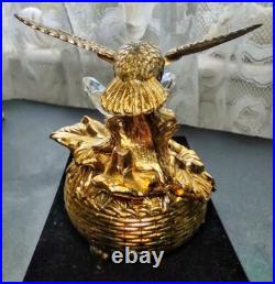 Vintage Automation Hummingbird Metal Music Box Mechanical Wind Up Vintage Automation Hummingbird Metal Music Box Mechanical Wind Up