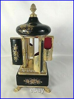 Vintage BREVETTATO Carousel Music Box Cigarette Dispenser Lipstick Holder ITALY