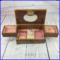 Vintage Ballerina Music Jewelry Box, Plays Torna a Sorrento RARE VTG