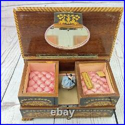 Vintage Ballerina Music Jewelry Box, Plays Torna a Sorrento RARE VTG