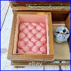 Vintage Ballerina Music Jewelry Box, Plays Torna a Sorrento RARE VTG