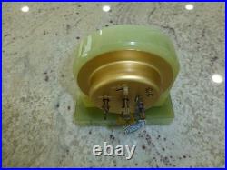 Vintage Bayard Genuine Green Onyx Analogue Clock Made in France Just Serviced