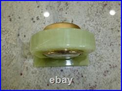 Vintage Bayard Genuine Green Onyx Analogue Clock Made in France Just Serviced