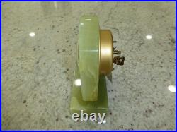 Vintage Bayard Genuine Green Onyx Analogue Clock Made in France Just Serviced