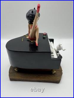 Vintage Betty Boop Kick Piano Music Box with Pudgy Red Dress Westland Tag Works