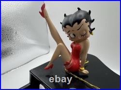 Vintage Betty Boop Kick Piano Music Box with Pudgy Red Dress Westland Tag Works