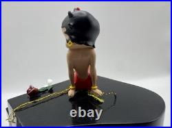 Vintage Betty Boop Kick Piano Music Box with Pudgy Red Dress Westland Tag Works
