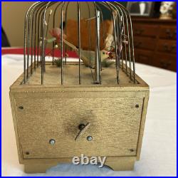 Vintage Bird Cage Musical Jewelry Box Swinging Bird In Excellent Working Order Vintage Bird Cage Musical Jewelry Box Swinging Bird In Excellent Working Order