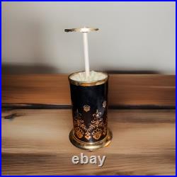 Vintage Black And Gold Carousel REUGE Switzerland Music Box Cigarette Dispenser Vintage Black And Gold Carousel REUGE Switzerland Music Box Cigarette Dispenser
