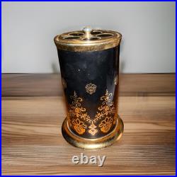 Vintage Black And Gold Carousel REUGE Switzerland Music Box Cigarette Dispenser Vintage Black And Gold Carousel REUGE Switzerland Music Box Cigarette Dispenser